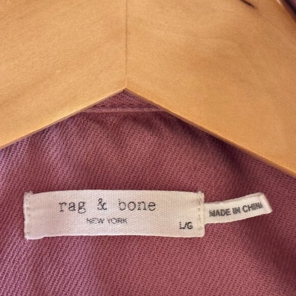 RAG & BONE DENIM JACKET, POWDERED PINK, SIZE LARGE - Picture 3 of 5